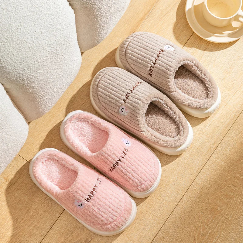 Pantufas de Inverno Couple Cotton