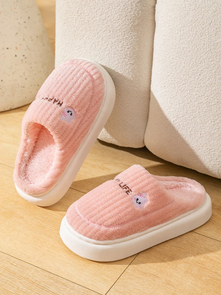 Pantufas de Inverno Couple Cotton