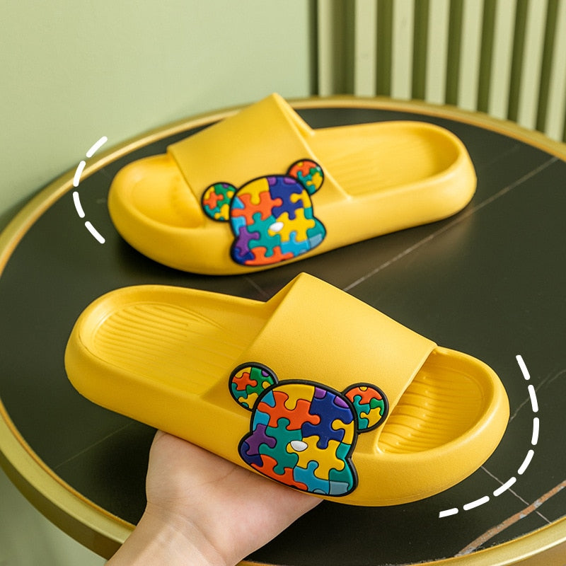 Chinelo Nuvem Cartoon Bear