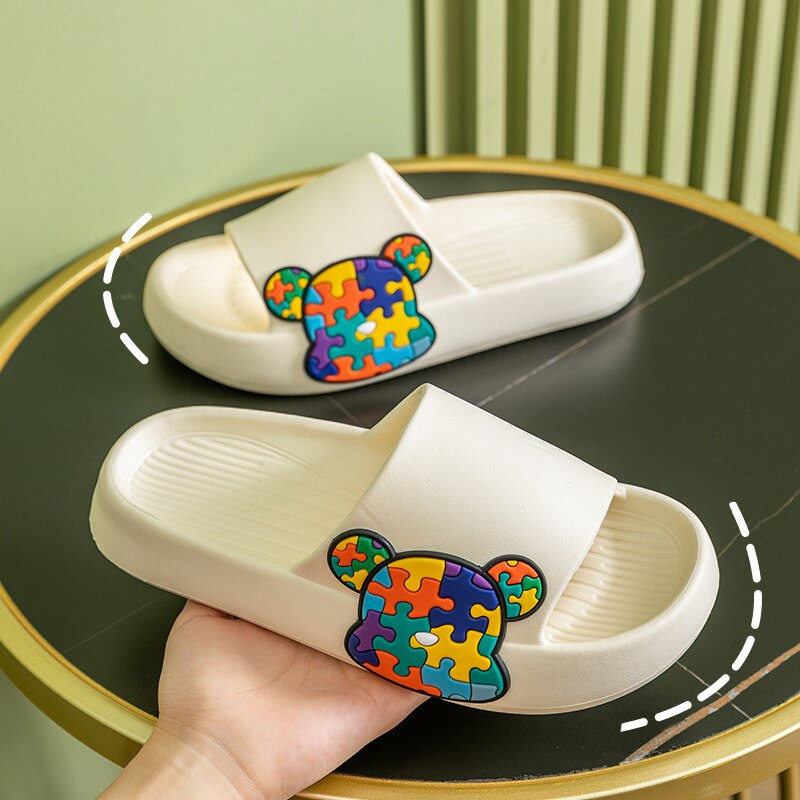 Chinelo Nuvem Cartoon Bear