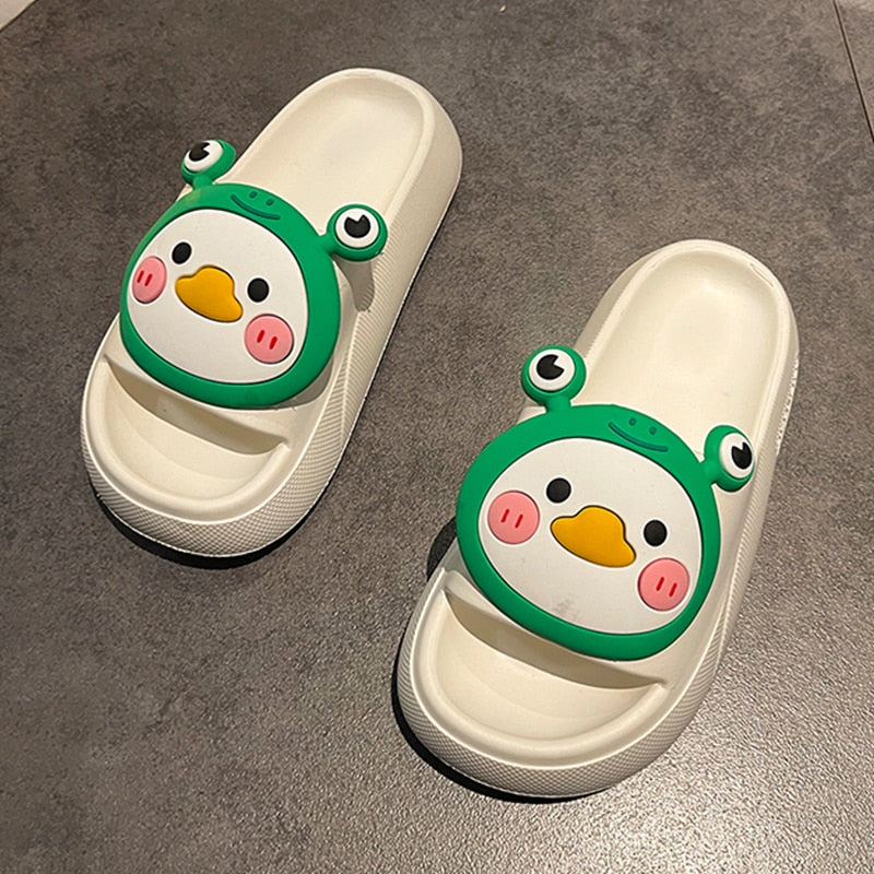 Chinelo Nuvem Cartoon Frog