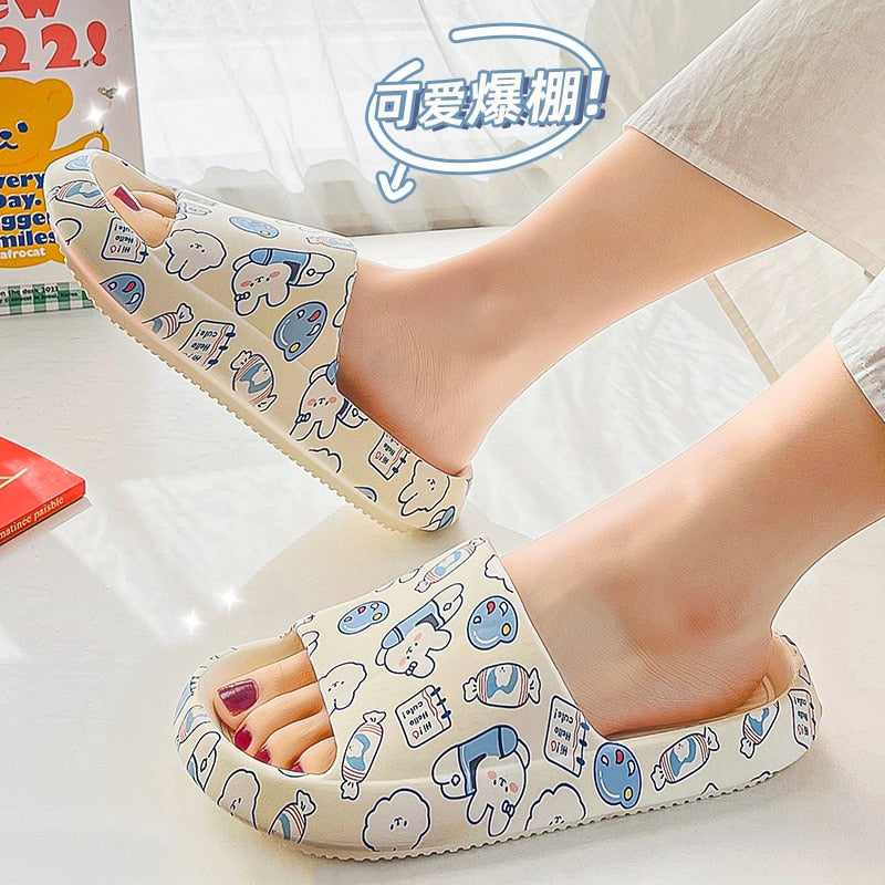 Chinelo Nuvem Cartoon Cut