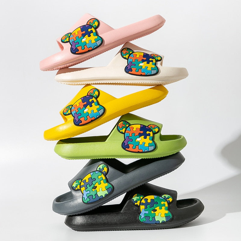 Chinelo Nuvem Cartoon Bear