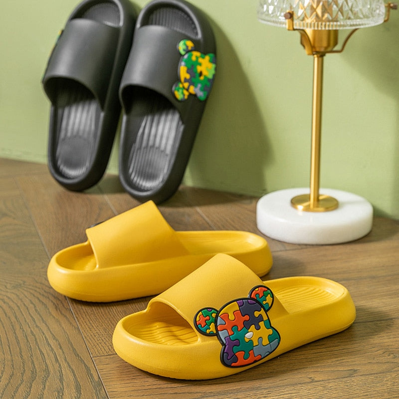 Chinelo Nuvem Cartoon Bear