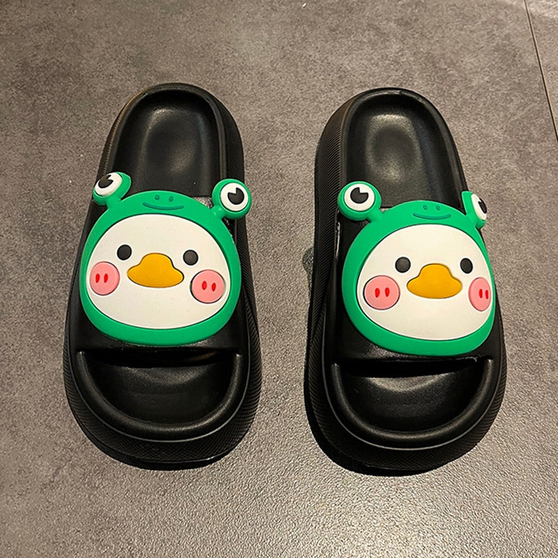 Chinelo Nuvem Cartoon Frog